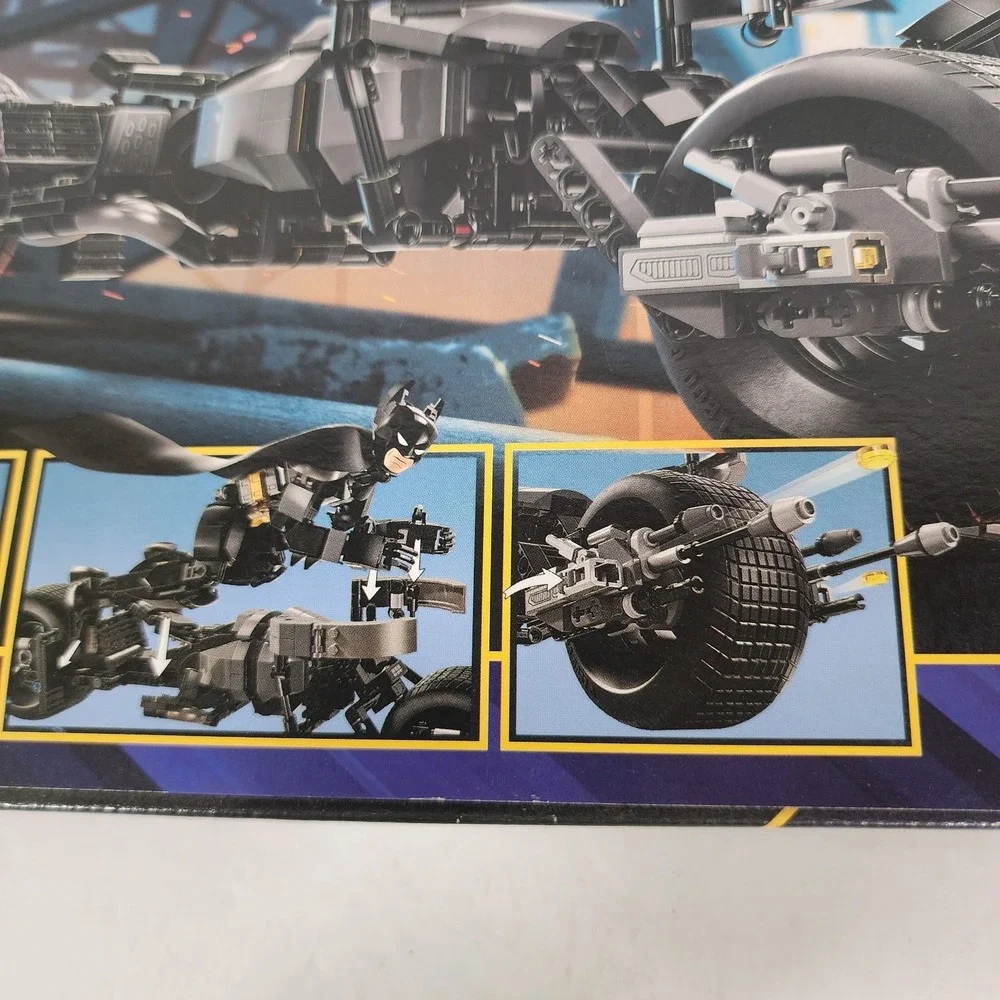 LEGO DC Batman 76273 Batman Construction Figure & Bat-Pod Bike 713 PC NEW SEALED